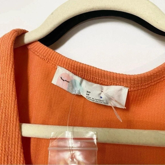 New Free People Beach Roxanne Set Matching Crop Vest Top Wide Leg Pants Orange - Picture 7 of 11